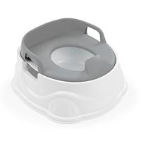 Dolu 3-in-1 educatieve plaspot met toiletbril grijs wit