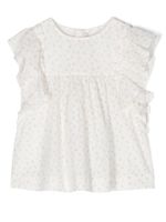 Bonpoint blouse sans manches à volants - Blanc