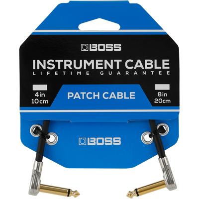 Boss BPC-4 patchkabel met Slimline pancake pluggen 10cm