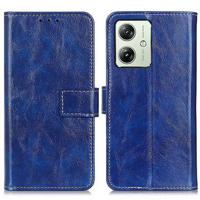 Motorola Moto G54 Wallet Case met Magnetische Sluiting - Blauw - thumbnail