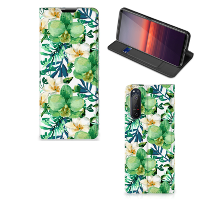 Sony Xperia 5 II Smart Cover Orchidee Groen Sony Xperia 5 II Smart Cover Orchidee Groen