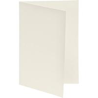 Wenskaart, afmetingen 10,5 x 15 cm, 250 g, crème, 10 stuks.