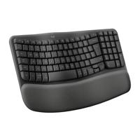 Logitech Wave Keys draadloos ergonomisch toetsenbord - Grafiet, US International QWERTY indeling