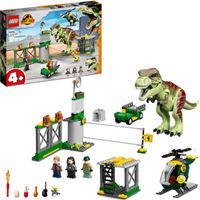 Jurassic World - T. rex dinosaurus ontsnapping Constructiespeelgoed - thumbnail