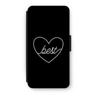 Best heart black: iPhone 8 Plus Flip Hoesje - thumbnail