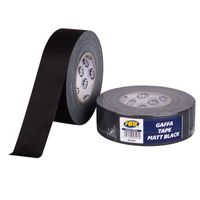 HPX Gaffer tape | Matzwart | 48mm x50 m - GB4850 | 18 stuks GB4850