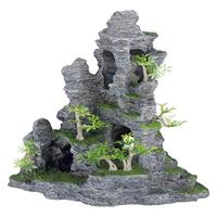 Trixie 8859 Rotsformation met grot/planten, staand, 31 cm