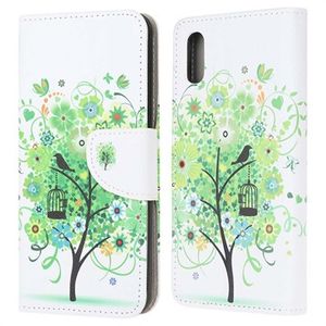 Style Series Samsung Galaxy Xcover 5 Wallet Case - Bloeiende Boom / Groen