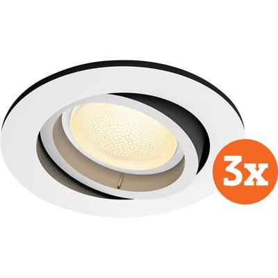 Philips Hue Centura Inbouwspot White & Colour rond wit 3-Pack Philips Hue Centura Inbouwspot White & Colour rond wit 3-Pack