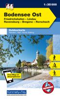 Wandelkaart 44 Outdoorkarte Bodensee Ost | Kümmerly & Frey