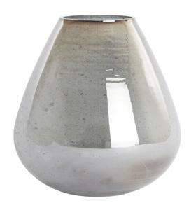 Light & Living Vaas Laterza Glas, 35cm - Grijs