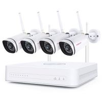 Foscam FN7108W-B4-1T 2MP Full HD WiFi beveiligingsset beveiligingscamera 1x NVR (FN7108W) | 4x camera's (FI9910W) | 1TB HDD