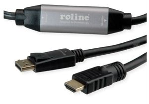 ROLINE 11.04.5776 video kabel adapter 7,5 m HDMI Type A (Standaard) DisplayPort Zwart