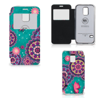 Samsung Galaxy S5 Mini Hoesje Cirkels en Vlinders
