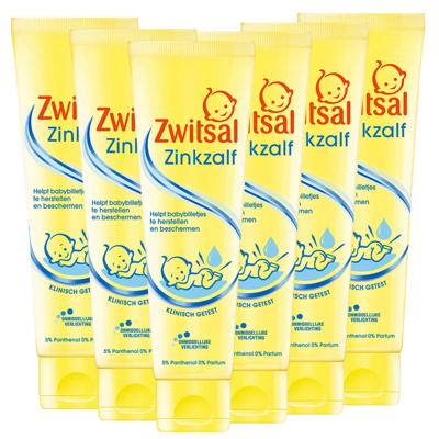 Zwitsal - Baby Zinkzalf - Tube - 6 x 100ml - Voordeelverpakking