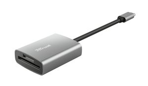 Trust 24136 geheugenkaartlezer USB 3.2 Gen 1 (3.1 Gen 1) Type-C Aluminium