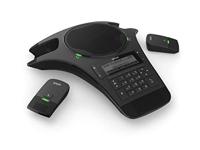 Snom C520 conferentietelefoon (DECT, Bluetooth, draadloze microfoon, uitbreidbaar, voor grote conferenties met maximaal 4 aparte kamers), Zwart, 00004356