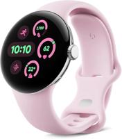 Google Pixel Watch 3 (41 mm) - Android-smartwatch met hartslagmeting, geavanceerd hardlopen vanaf Fitbit, fitness-inzichten, 24-uurs batterij - Gepolijste zilveren aluminium behuizing - Rozenkwarts