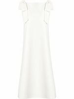 Carolina Herrera robe courte à bretelles nouées - Blanc - thumbnail