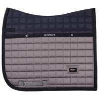 Zadeldek Equestrian Stockholm Blue Ash, Springen paard in middengrijs