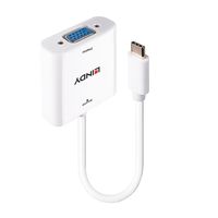 Lindy 43355 video kabel adapter USB Type-C VGA (D-Sub) Wit