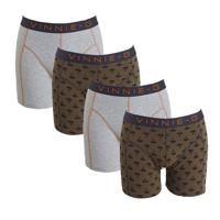 Vinnie-G boxershorts Military Olive Grey - Print 4-pack XXL