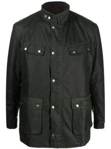 Barbour veste zippée à fini ciré - Vert