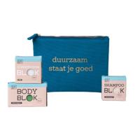 Zero waste Cadeautip - Bamboe Toilettas & Dennenappel set M/L