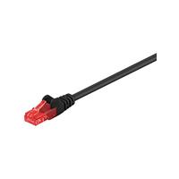 Goobay 68677 CAT 6 patchkabel, U/UTP, zwart, CCA kopermengsel