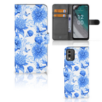 Hoesje voor Nokia C32 Flowers Blue