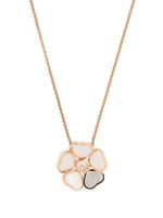 Chopard collier Happy Hearts Flower en or rose 18ct serti de diamants - thumbnail