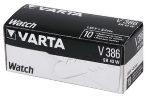 Varta Knoopcel 386 1.55 V 1 stuk(s) 115 mAh Zilveroxide SILVER Coin V386/SR43 NaBli 1