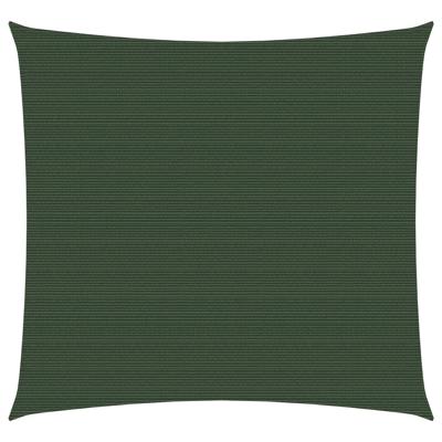 vidaXL Zonnezeil 160 g/m² 2x2 m HDPE donkergroen