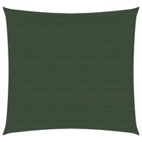 vidaXL Zonnezeil 160 g/m² 2x2 m HDPE donkergroen