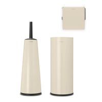 Brabantia ReNew toiletaccessoire set van 3 - toiletborstel met houder, toiletrolhouder en reserverolhouder - Soft Beige - thumbnail