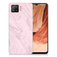 OPPO A73 4G TPU Siliconen Hoesje Marble Pink - Origineel Cadeau Vriendin