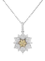 HYT Jewelry collier en platine à pendentif Sunshine Yellow Diamond - Argent