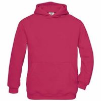 Fuchsia katoenmix sweater met capuchon voor meisjes 12-13 jaar (152/164)  -