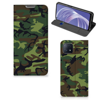 OPPO A73 5G Hoesje met Magneet Army Dark