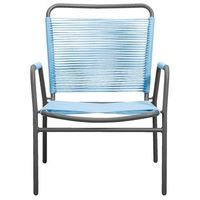 Loungefauteuil Cartagena - blauw - 78x69x61 cm - Leen Bakker