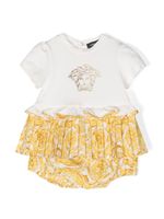 Versace Kids ensemble robe Barocco Baby - Blanc