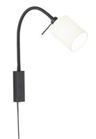 Fischer & Honsel Bedlampje Maui witte kap 30393 - thumbnail