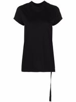 Rick Owens DRKSHDW t-shirt en coton à détail de sangle - Noir