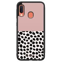 Samsung Galaxy A20e hoesje - Pink dots