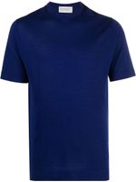 John Smedley t-shirt en maille à manches courtes - Bleu - thumbnail