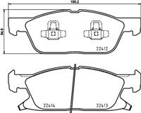 Remmenset, remschijf BREMBO, Remschijftype: Binnen geventileerd, Inbouwplaats: Vooras, u.a. für Ford, Ford Usa - thumbnail