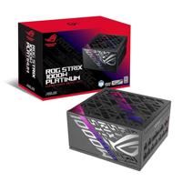 ASUS ROG Strix 1000W Platinum Voeding, 80Plus Platinum, ATX 3.1, Cybenetics Lambda A+, GAN Mosfet, GPU-First Intelligent Voltage Stabilizer, 10 Jaar dekking
