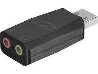 Speedlink SL-8850-BK-01 VIGO USB-geluidskaart met microfoon- en hoofdtelefooningang - compact ontwerp - lichtgewicht - USB, zwart