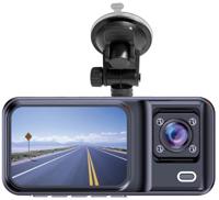 Denver CCT-2500 Dashcam Blickwinkel horizontal max.=120° 5V Dual-camera, G-Sensor, Automatischer St