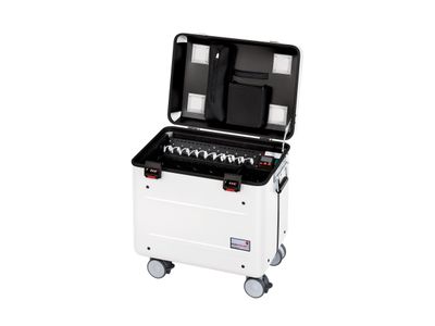 Parat i10 KidsCover Laad- en managementsysteem Wagen Alle iPads vanaf generatie 4, en mini, Behalve Pro 12,9” Bekabeling voor Apple Lightning